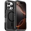 Rugged Armor Case for IPhone 16 15 14 13 12 11 Pro XR Max Plus Magsafe Wireless Charger Heavy Duty Shockproof Anti-Scratch Protective Kickstand Cover