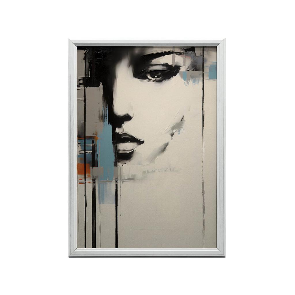 Urban Femininity In Abstraction Urban Femininity In Abstraction, 30X40 Cm, Black Aluminum Frame, 230 Gsm Matte Paper