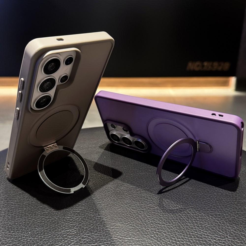 Matte Translucent For Magsafe Kickstand Ring Holder Case For Samsung Galaxy S26 S25 Edge S24 S23 FE Ultra Plus Magnetic Cover