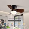 24 Inches Electric Ceiling Fan Light  Nordic Dining Room Ceiling Fan Light Lamp Six-speed Frequency Conversion Chandelier Fan