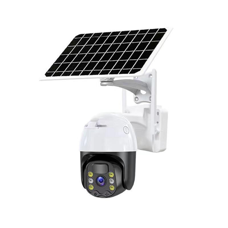 360° Wireless Outdoor Solar Security Camera with 4G Mobile Access