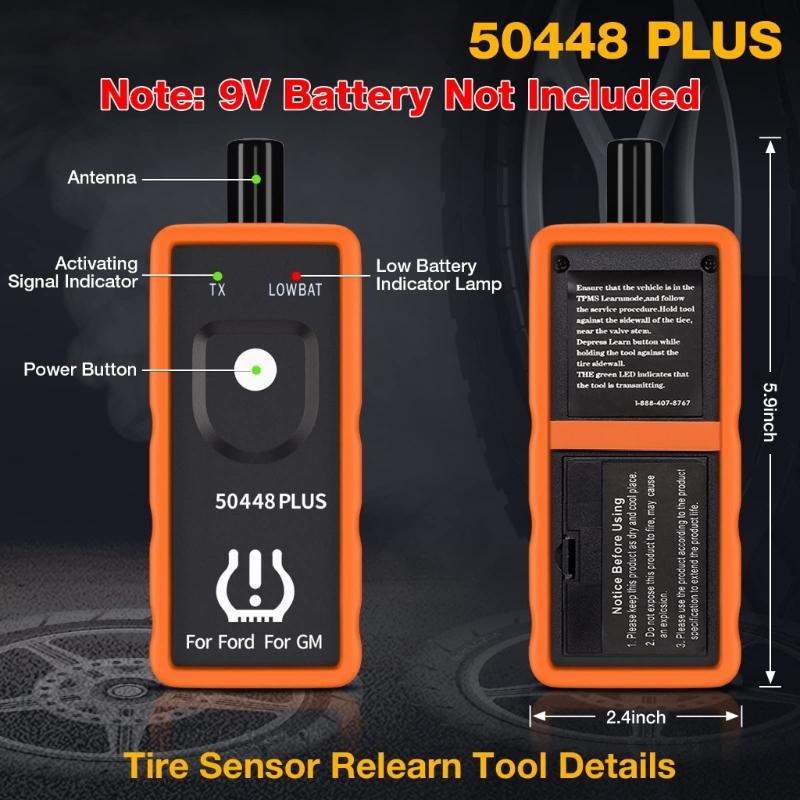 Инструмент переобучения TPMS для датчиков шин, обучение программированию автоматической системы, датчики системы контроля давления в автомобильных шинах