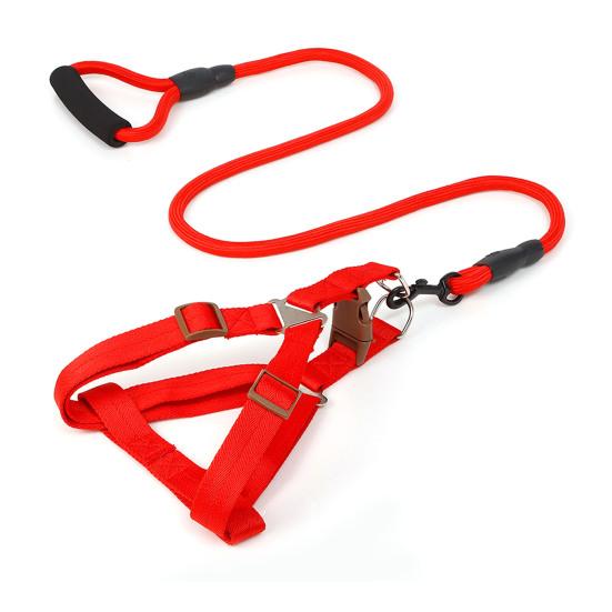 Шлейка для собак с поводком, жилет для дрессировки собак, поводок с мягкой ручкой, принадлежности для домашних животных для маленьких и средних собак и кошек