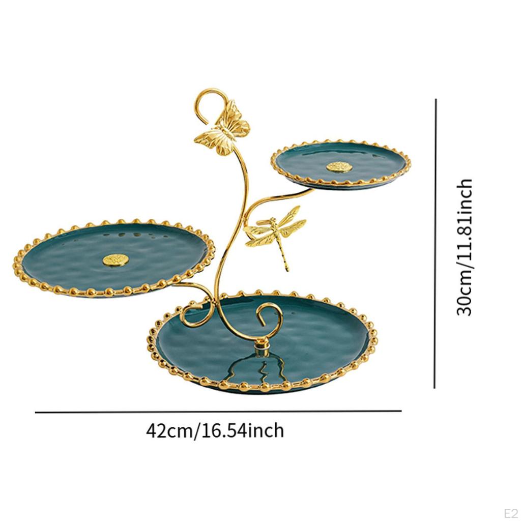 3-слойная подставка для кексов, подставка для еды, фруктовая тарелка для кексов