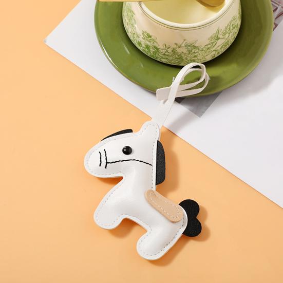 Брелок Яркий цвет Искусственная кожа Дизайн лошади Брелок с ремешком Рюкзаки Ключи от машины Сумки Аксессуар для сумки