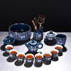 Chaxun Dehua Gold-Inlaid Enamel Blue & White Porcelain 11-Piece Tea Set