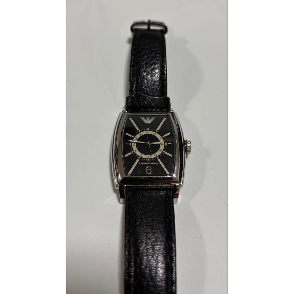 Б/у часы Emporio Armani кожаный ремешок [батарея не менялась]