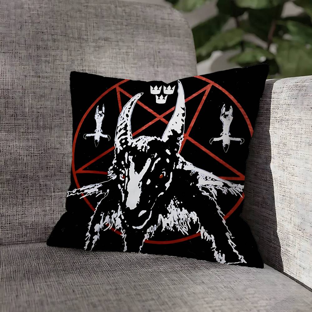Чехол для декоративной подушки с изображением группы B-BathoryS Quorthon для 45x45см 40x40см 55x55см 50x50см 30x30см Квадратная наволочка для автомобильной подушки