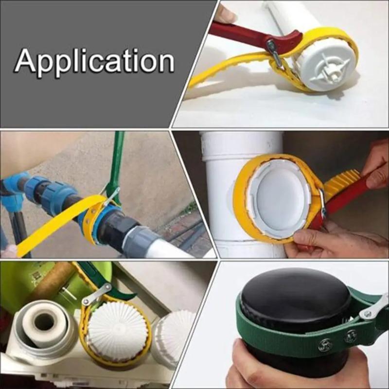 Автомобильный многофункциональный гаечный ключ с ремнем, регулируемый резиновый ремешок, гаечный ключ для банок, инструмент для открывания, гаечный ключ для труб, масляный фильтр, разборка