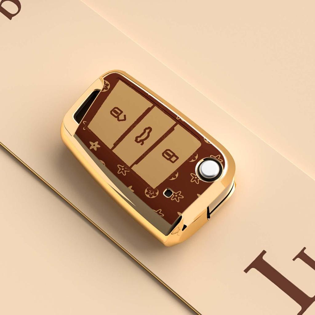 Чехол для ключа Volkswagen: Совместимо с моделями Magotan, Passat, CC, Sagitar, Polo, Tayron, Tharu, Lavida, Tiguan и T-Cross.