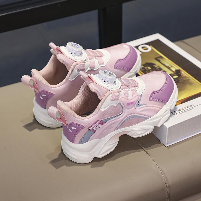 Kids Sneakers Fashionable Boys Sneakers Rotating Buttons Girls Sneakers Kids Platform Sneakers Sneakers for Boys