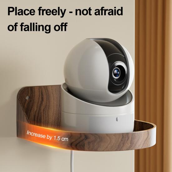 Клейкое настенное крепление для камеры видеонаблюдения, настенная плавающая полка для видеоняни, для спальни, кухни, гостиной, подставка-кронштейн для хранения маршрутизатора, для внутренней камеры