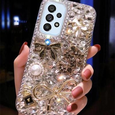 Роскошный бант для чехла телефона Samsung A05S - Полная защита для S24/S23/S20/S21, A54 5G