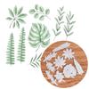 Зеленый лист растения, металлический трафарет, тиснение, штампы для Diy, скрапбукинг, тиснение бумажных карт, ремесленный декор