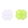 Portable Plastic Pill Storage Box With Independent Opening Design Four-Leaf Clover 4 Grids Pill Organizer Drug Separation Box