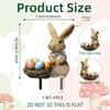 Outdoor Garden Stake Rabbit and Eggs Lawn Sign for Easters and Seasonal Event Elegant Spring Party Yard Decoration