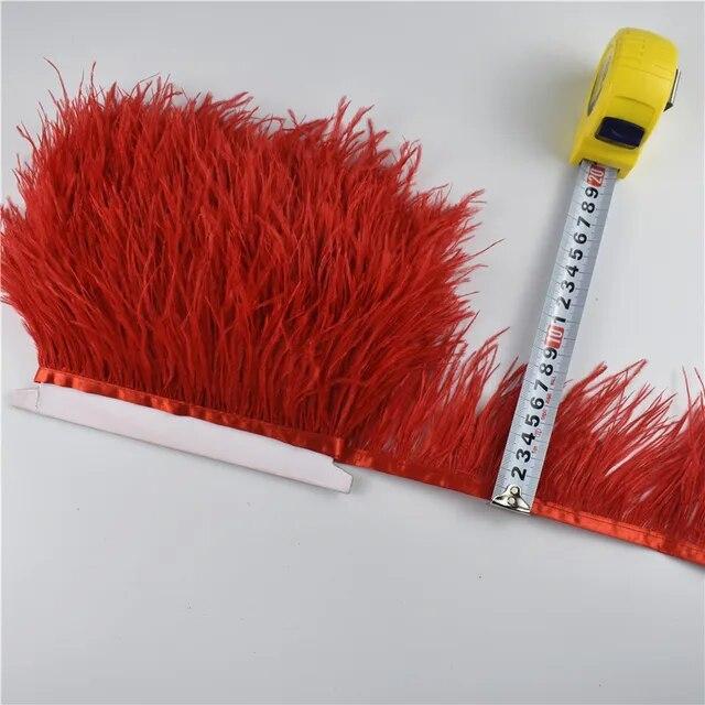 1 метр, высокое качество, страусиные перья на ленте, бахрома, отделка 8-10 см, отделка для шитья своими руками, флекос, белое платье с перьями, одежда