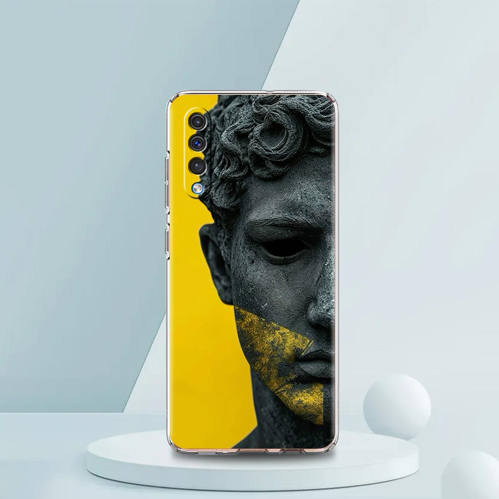 Graffiti Great Art David Mona Lisa Phone Case For Samsung A16 A14 A12 A22 A32 5G A34 A42 A52 A54 A50 A70 A30 A40 A20E A04S A06