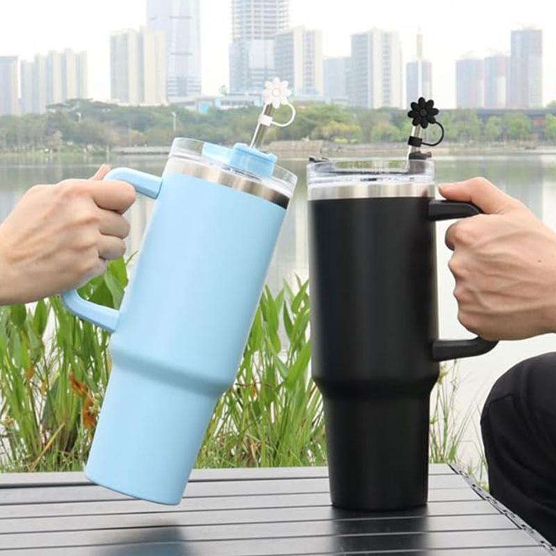 1Pcs Flower Silicone Straw Covers For Stanley Cup Cute Silicone Flower Shape Drinking Dust Cap Straw Tips Cover Cup Accessories