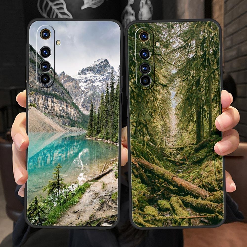 Для Realme 10 9 8 5G 7 6 GT2 Pro Plus 9i 8i C21 C11 C25 C35 Forest Beach Sunrise Nature Phone Case для Realme GT Neo 2 3T Cover