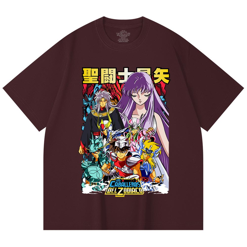 Унисекс футболка из 100% хлопка плотностью 230 г/м² с принтом Saint Seiya V2