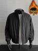 Men's High-End Cotton Workwear Bomber Jacket - Stand-Up Collar, Casual Loose Coach Style for Autumn/Winter
