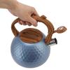 3 Liter Whistling Tea Kettle Stainless Steel Teapot with Handle For Induction Stove Electric Ceramic Stove Flash Blue