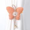 1 пара магнитных держателей для штор в виде бабочек и цветов с регулируемой длиной для домашнего декора, подхваты для штор, завязки