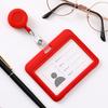 Aluminium Alloy Staff Badge Holder Secure ID Card Case Fade-resistant Work Badge for Work Permits Certificates