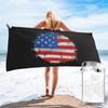 США Америка Американский Флаг Пляжное Полотенце Мягкая Микрофибра Быстросохнущее Впитывающее Быстрые Полотенца Для Ванны