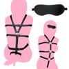 MONEON Bondage Restrains Harness Bondage SM Косплей Обучение Маска для глаз в комплекте 2 шт. Комплект из искусственной кожи Оковы Товары Ремни Ограничения Сексуальные Экстремальные