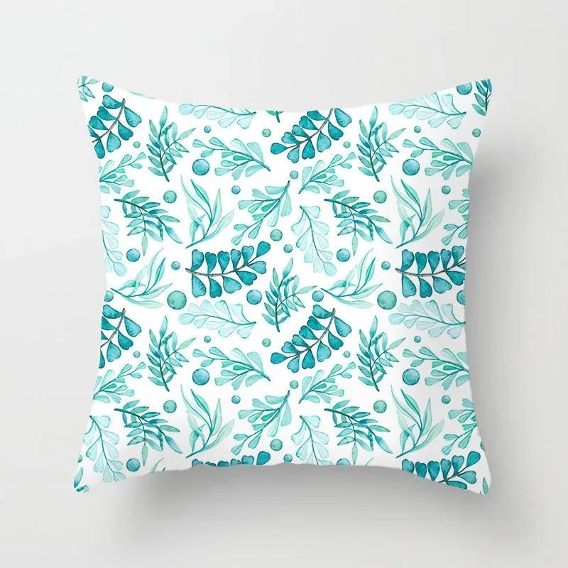 Modern Geometric Print Pillowcase Sofa Lumbar Pillowcase Mint Green Pillowcase Home Decoration Cushion Cover
