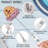 Sorry I'm Late I Saw A Dog Fun Shaped Badge Reel Holder with Metal Shark Clip Office Hospital Lab Work ID Tag Badge Gift for Doctor Nurse Social