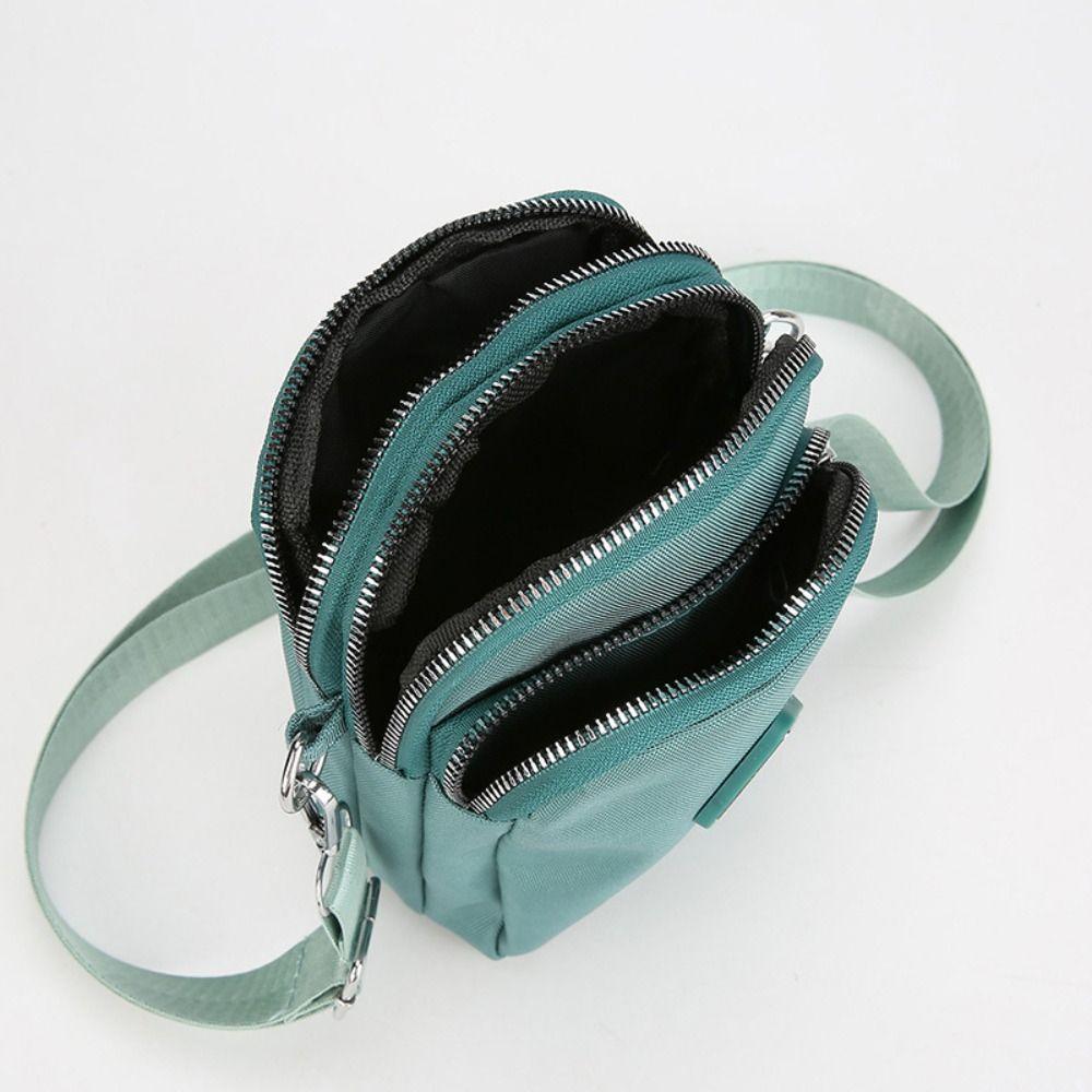 Multifunction Crossbody Bag Nylon Small Phone Bag Simple Canvas Shoulder Bag  Daily