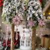 5pcs Colorful Snowflake Ice Strip Pendants Xmas Tree Hanging Ornament  Merry Christmas Decoration