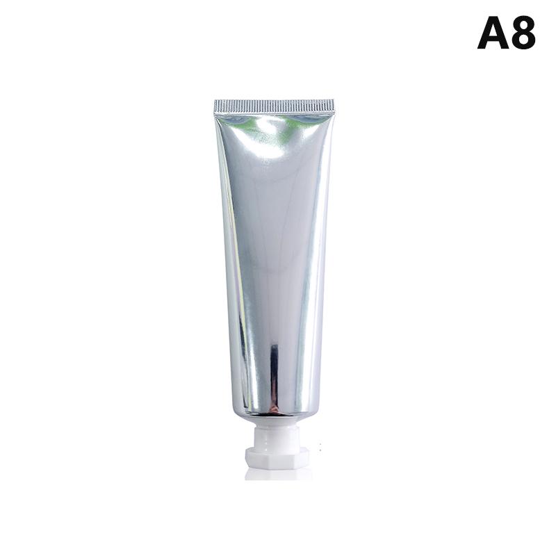 1Pcs Gold Silver Empty Refillable Plastic Soft Tubes Squeezable Bottle Cosmetic Container For Facial Cleaner Lotion Hand Cream