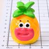 Мультяшная смоляная миниатюрная фигурка фрукта Мини Забавная Банан с большим ртом Черника Ананас Статуэтка для поделок Домик для кукол Сказочный сад Торт