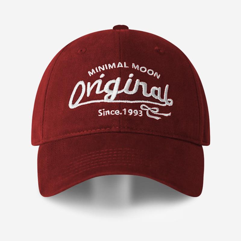 American alphabet embroidered dome baseball cap spring and summer hip hop cap sunshade face