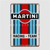 Martini Racing Metal Sign Mural Painting Custom Pub Home Tin Sign Poster