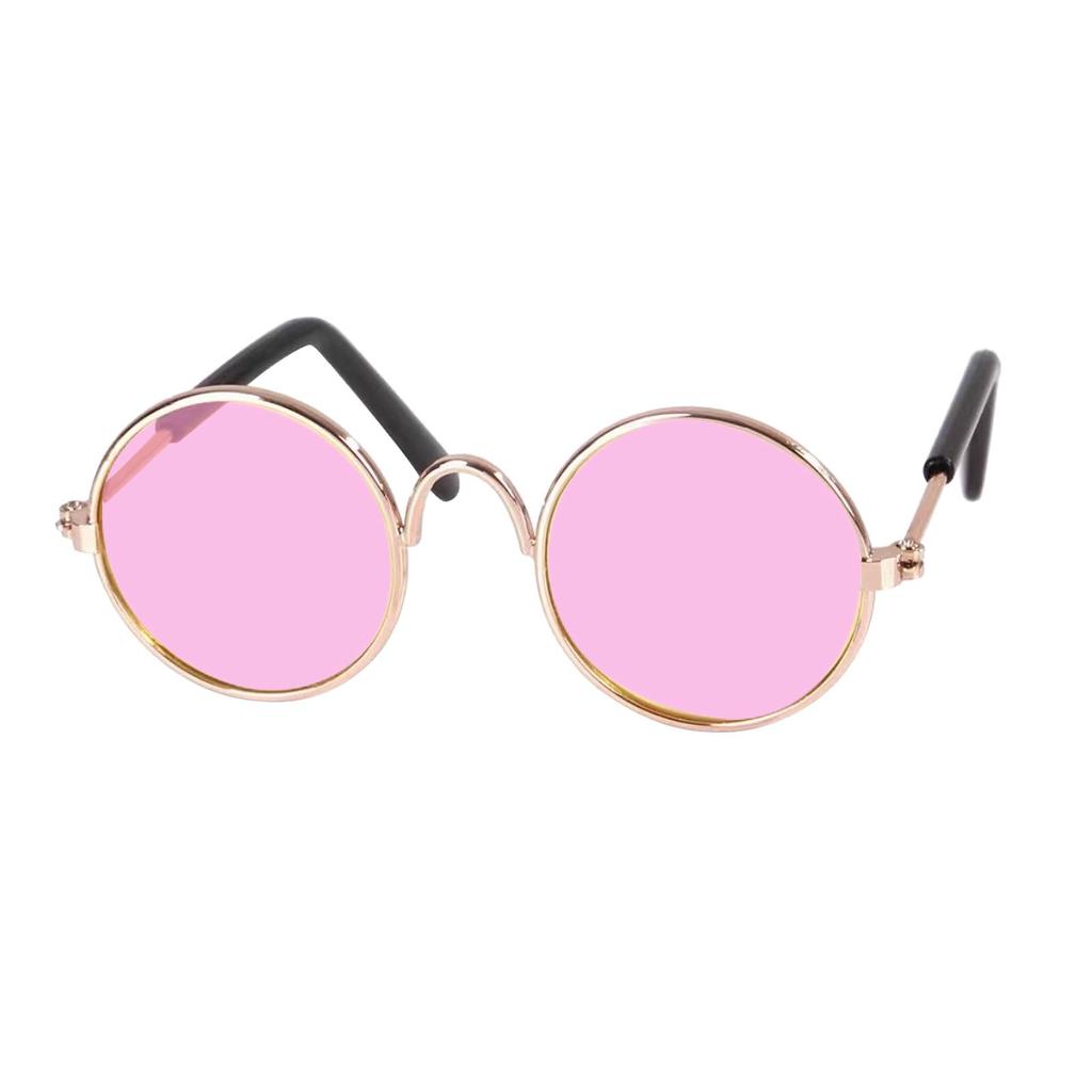 Модная Собака, Кошки, Очки Для Домашних Животных, Творческий Тенденция, Фотосъемка, Круглая Оправа, Маленькая Игрушечная Кукла в Солнечных Очках