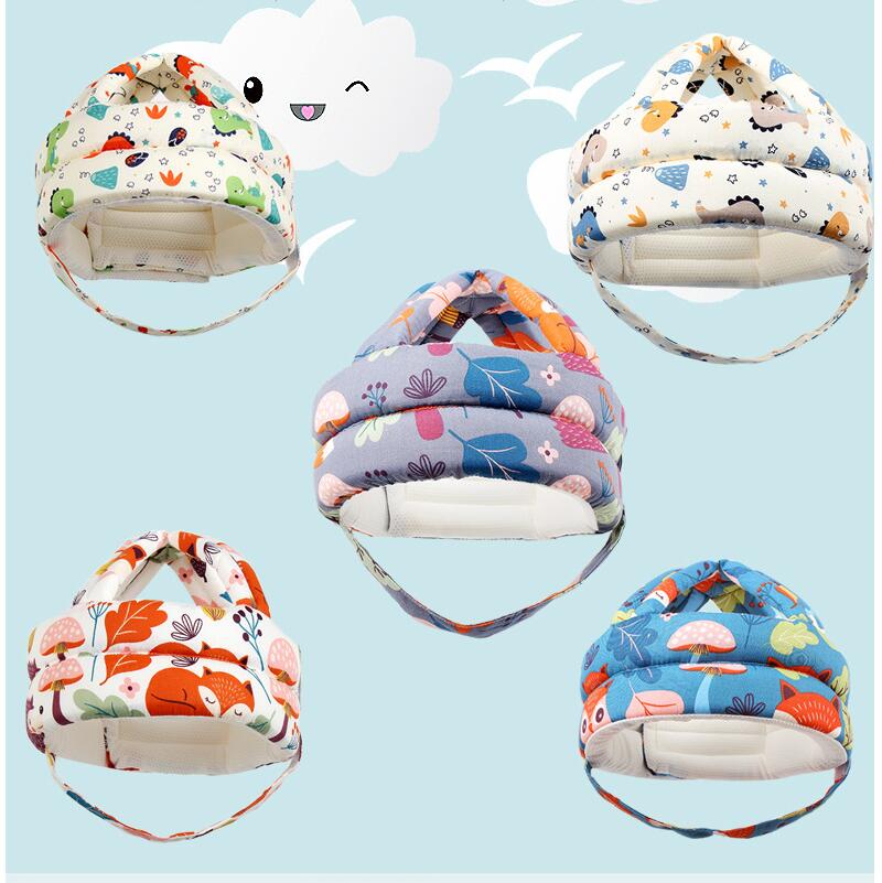 Защитная шапка для головы малыша. Подходит для детей от 10 до 36 м. Учитесь ходить, чтобы не ударяться. Чистый хлопок. Удобен. Дышащий. Легкий.