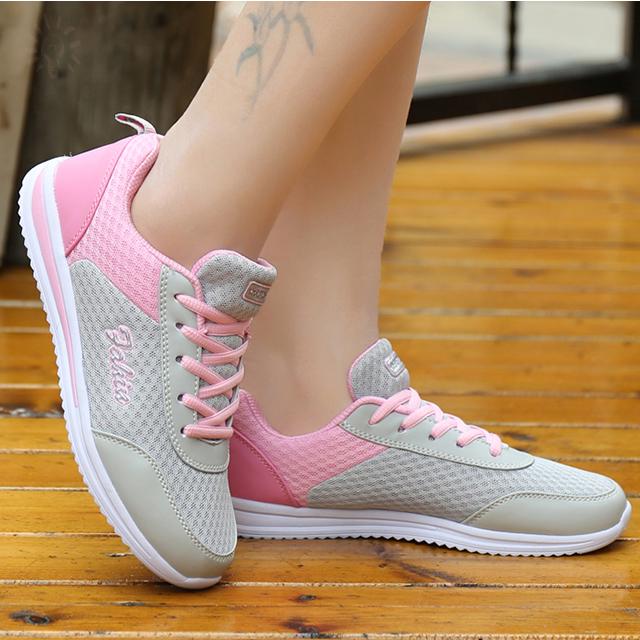 Women'S Sneakers Comfortable Women'S Shoes Fashion Women'S Summer Sneakers Mesh Sneaker Woman Lace Up Tenis Designer Shoes