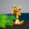 Золотая металлическая скульптура парусного судна, ведра, чайника, китайские статуи фэншуй для богатства и процветания, декоративное украшение