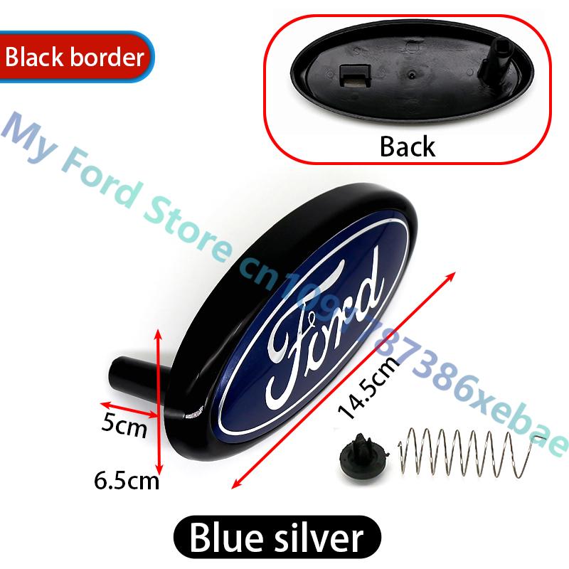 Car Sticker ABS 14.5 Car Front Head Hood Bonnet Logo Rear Trunk Badge Sticker For Ford Mondeo Focus Fusion MK2 MK4 F150 F250 Emb