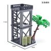 MOC Scene Building Block Accessories Matching - Military Outpost Outpost Lookout Small Particle Building Block Toy Gift