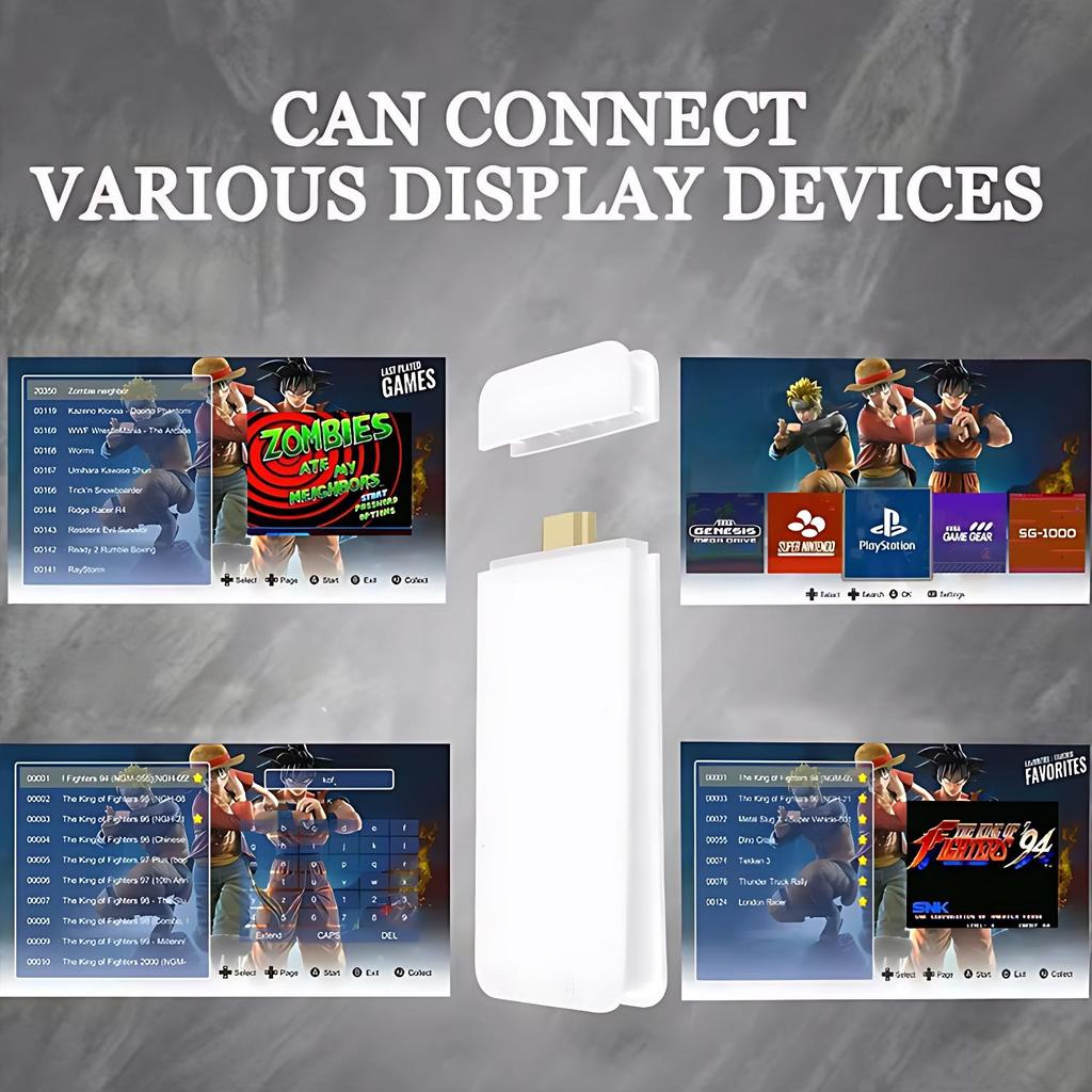 Беспроводная ретро игровая консоль M15 со встроенными 40 000 классическими играми, 4K HDMI выход на ТВ, 2,4G беспроводной контроллер, 64G ностальгический игровой стик