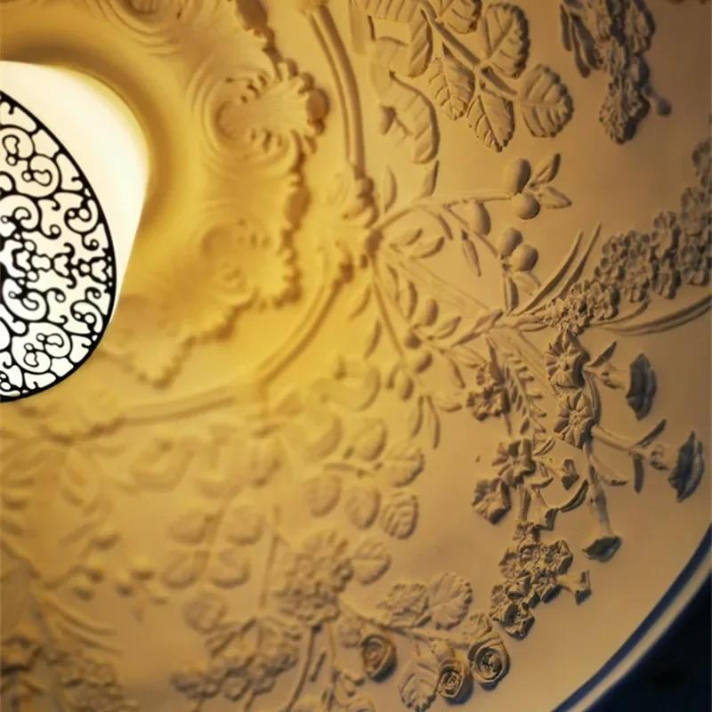 Postmodern Minimalist Skygarden Replica Pendant Lamp - Resin Design for Bedroom, Kitchen Island & Dining Room