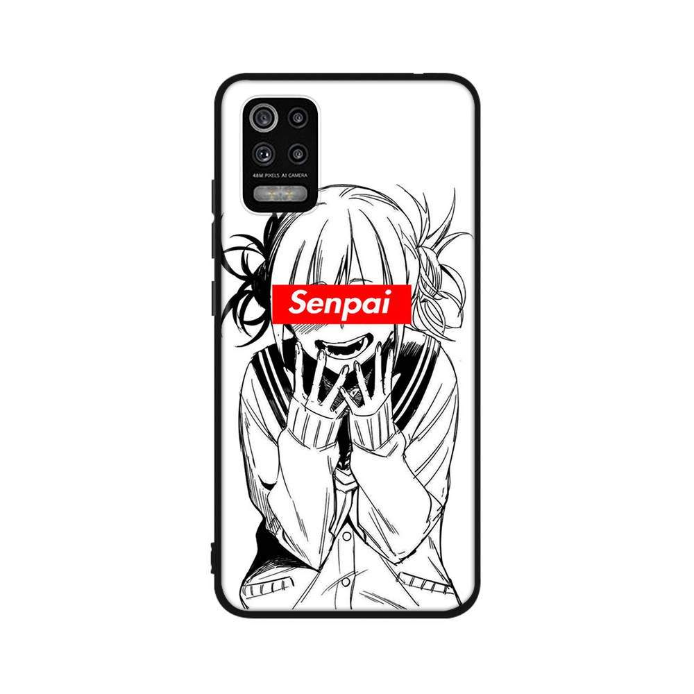 Чехол DT3 Hero Academia Toga для iPhone 16, 15 Plus, 14, 13, 12, 11 Pro, 8, 7, 6S, 6 SE, 5S, X, XR, XS Max, Realme C30, C33, C31, 9I, Huawei P30, черный, мягкий чехол