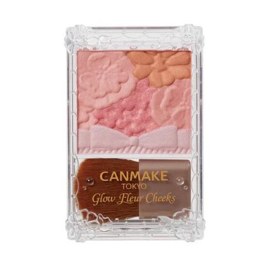 CANMAKE Glow Fleur Cheeks 01 Peach Fleur 02 Apricot Fleur 03 Fairy Orange Fleur 17 Strawberry Milk Fleur Румяна 6,3 г