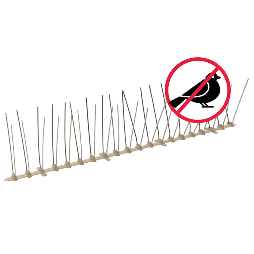 Kolce Przeciw Ptakom, 4 Rzędy, Plastikowe, 20 Szt., 10 M